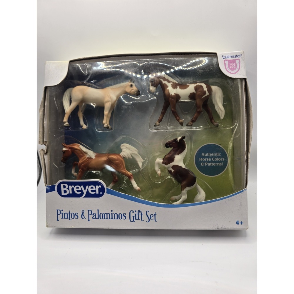 Breyer Horses Stablemates Series Pintos and Palominos Gift Set Box Damaged